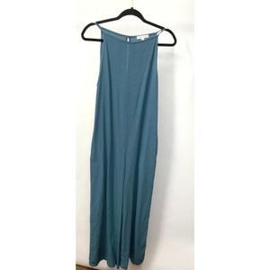 Final Touch High Neck Wide leg jumpsuit Blue